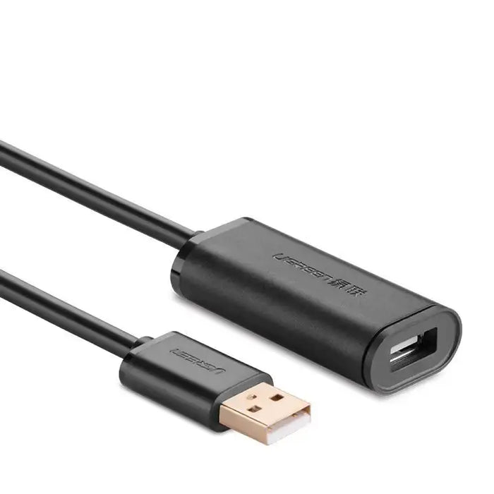 Ugreen active cable USB 2.0 extension cable 480 Mbps 5 m black (US121 10319) - Cell phone cables<<<HurtelXML