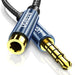 Ugreen adapter cable extension AUX mini jack 3.5 mm 1.5m blue (AV118) - Audio cables<<<HurtelXML