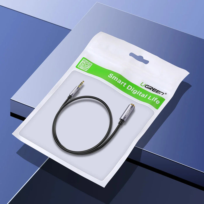 Ugreen adapter cable extension AUX mini jack 3.5 mm 1.5m blue (AV118) - Audio cables<<<HurtelXML
