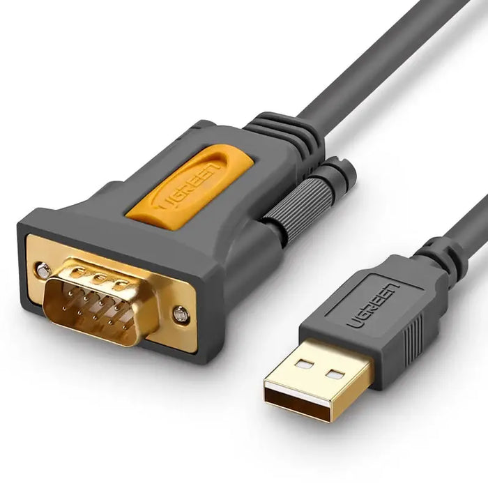 Ugreen adapter cable USB-A - DB9 RS-232 1.5m gray (CR104) - Cell phone cables<<<HurtelXML
