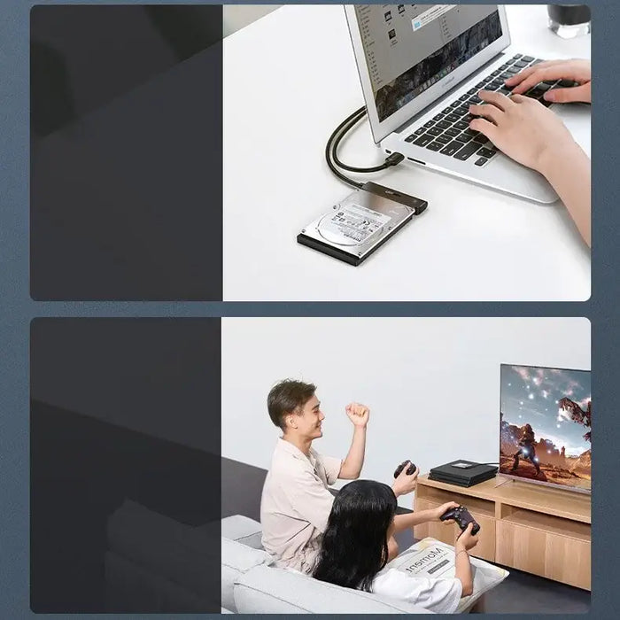 Ugreen adapter HDD SSD 2.5’’ SATA III 3.0 - USB 3.2 Gen 1 (USB 5 Gbps) black (70609 CM321) - Disk adapters<<<HurtelXML