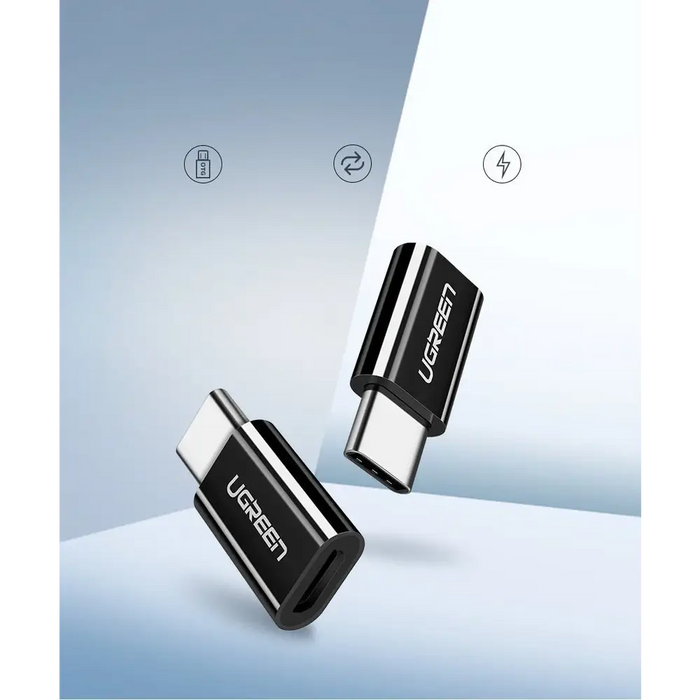 Ugreen adapter micro USB to USB Type C adapter black (30391) - USB adapters<<<HurtelXML