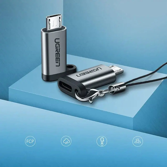 Ugreen adapter USB Type C to micro USB adapter gray (50590) - USB adapters<<<HurtelXML