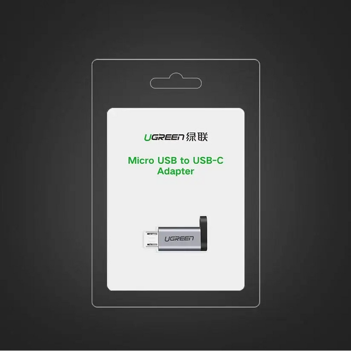 Ugreen adapter USB Type C to micro USB adapter gray (50590) - USB adapters<<<HurtelXML