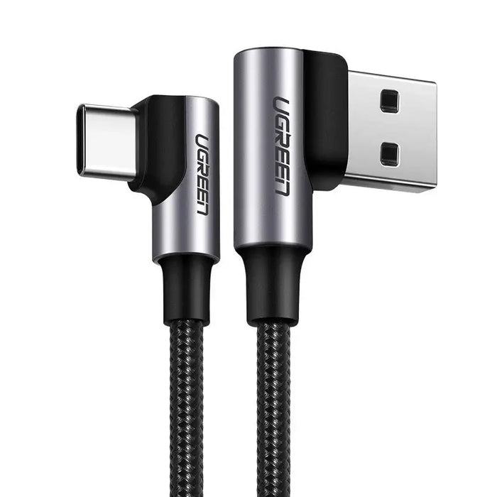 Ugreen angle cable USB cable - USB Type C Quick Charge 3.0 QC3.0 3 A 0.5 m gray (US176 20855) - Cell phone