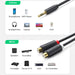 Ugreen audio adapter jack 3.5mm male to 2xRCA female cable 0.25m gray (AV109) - Audio cables<<<HurtelXML