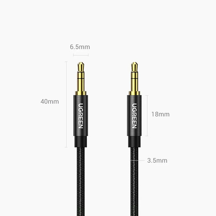 Ugreen audio cable 2 x mini jack 3.5mm 2m black (50363 AV112) - Audio cables<<<HurtelXML