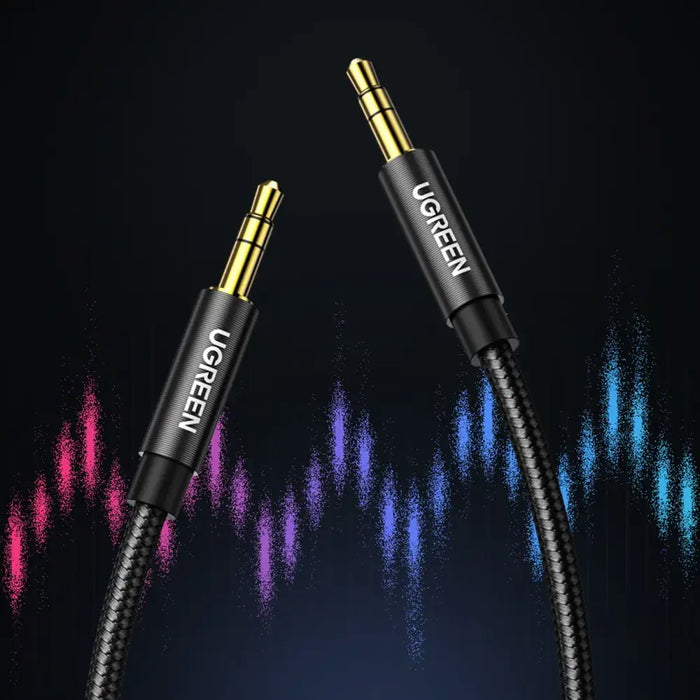 Ugreen audio cable AUX straight minijack 3.5 mm 2m blue (AV112) - Audio cables<<<HurtelXML