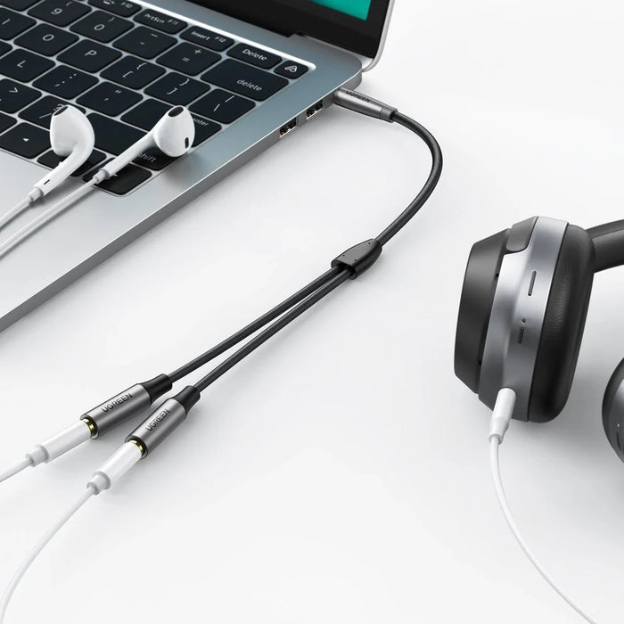 Ugreen aUX 3.5mm mini jack extension cable 0.2m black (AV191 50253) - Audio cables<<<HurtelXML