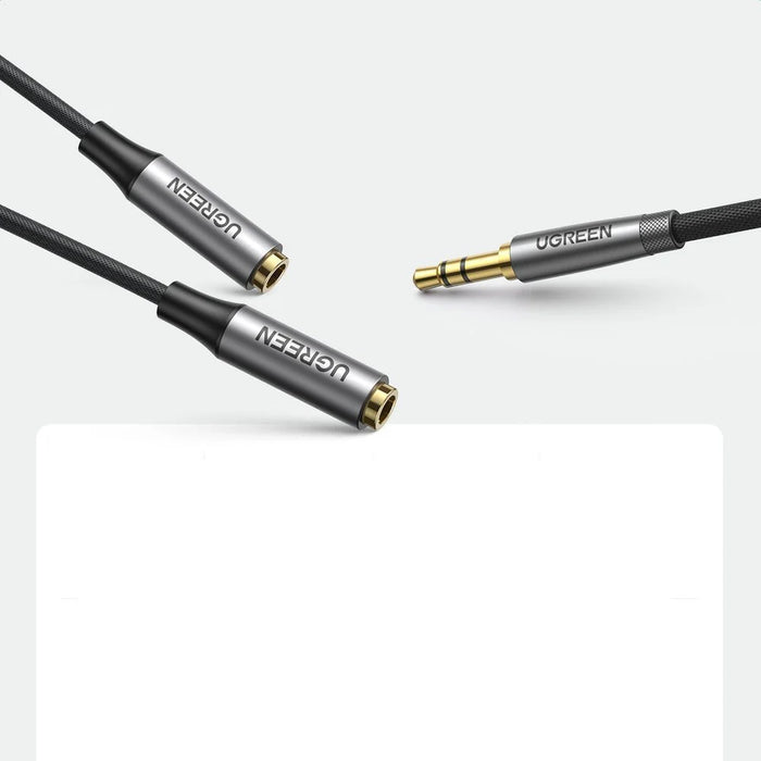 Ugreen aUX 3.5mm mini jack extension cable 0.2m black (AV191 50253) - Audio cables<<<HurtelXML