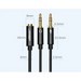 Ugreen AUX splitter cable 3.5 mm mini jack (female) - 2x 3.5 mm mini jack (male - microphone and headphones) black