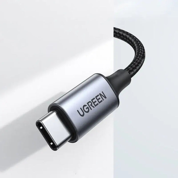 Ugreen AUX stereo audio cable 3.5 mm mini jack - USB Type C for tablet phone 1m black (CM450 20192) - Audio