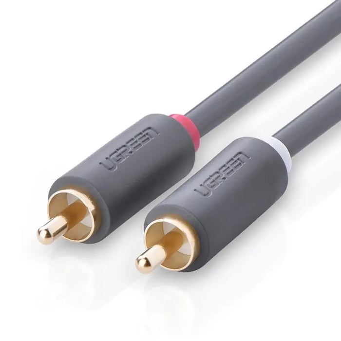 Ugreen AV104 10519 audio cable 2RCA (male) / 2RCA (male) 3m - gray - Audio cables<<<HurtelXML
