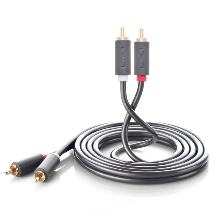 Ugreen AV104 10520 audio cable 2RCA (male) / 2RCA (male) 5m - gray - Audio cables<<<HurtelXML
