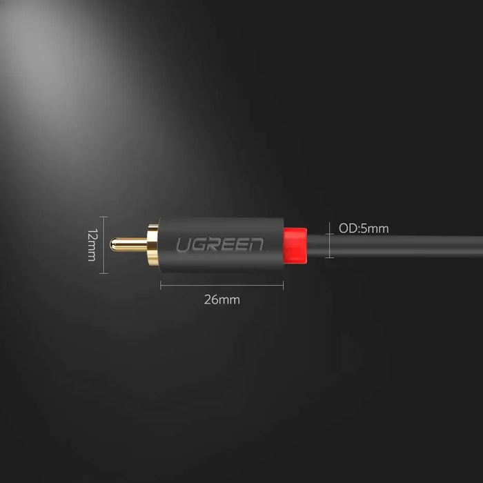 Ugreen AV104 10520 audio cable 2RCA (male) / 2RCA (male) 5m - gray - Audio cables<<<HurtelXML