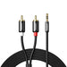 Ugreen AV116 10749 audio mini jack cable 3.5 mm (male) / 2RCA (male) 1m - black - Audio cables<<<HurtelXML
