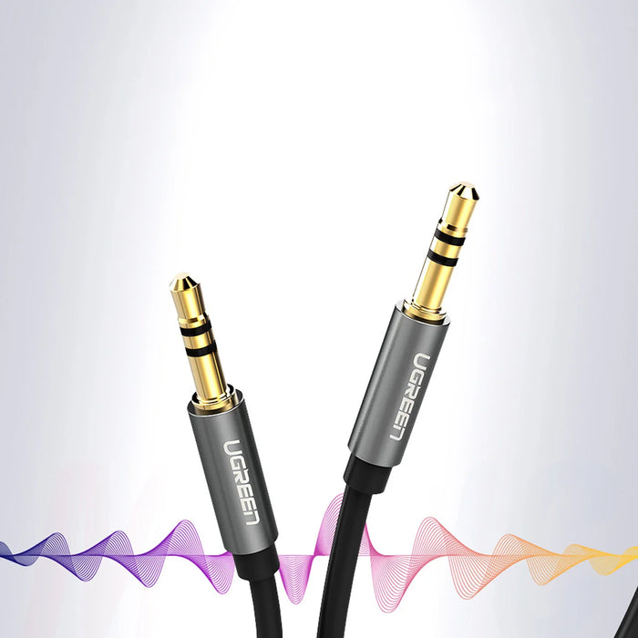 Ugreen AV119 10733 audio cable mini jack 3.5mm / mini jack 3.5mm 1m - black - Audio cables<<<HurtelXML