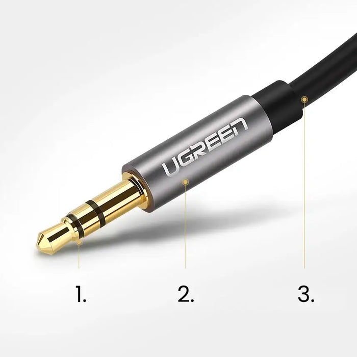 Ugreen AV119 10737 audio cable mini jack 3.5mm / mini jack 3.5mm 5m - black - Audio cables<<<HurtelXML