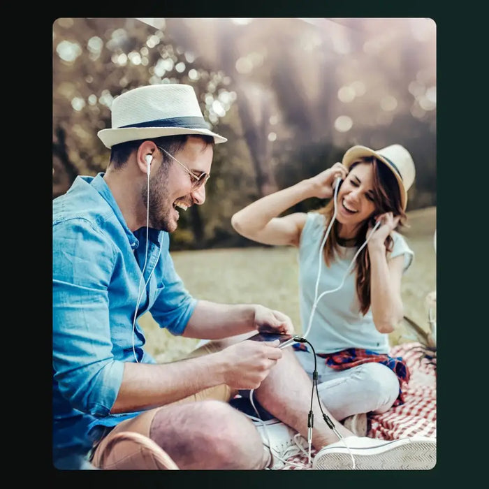 Ugreen AV123 headphone cable 3.5 mm minijack (male) - 2x 3.5 mm minijack (female) - black - Audio cables<<<HurtelXML