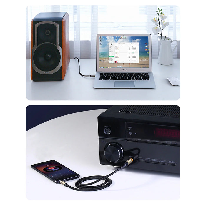 Ugreen AV127 10625 audio TRS cable mini jack 3.5mm / jack 6.35mm 1m - gray - Audio cables<<<HurtelXML