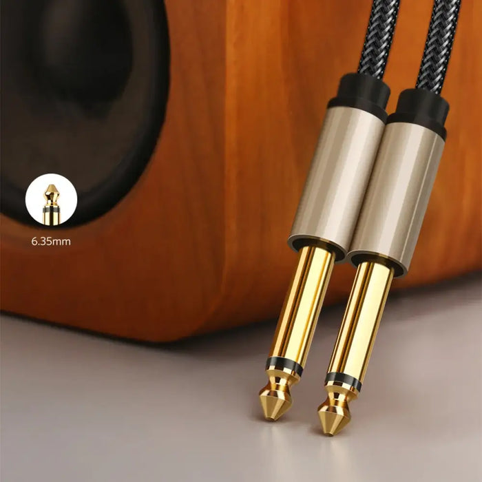 Ugreen AV128 10640 mono TS cable 6.35mm jack / 6.35mm jack 5m - gray - Audio cables<<<HurtelXML