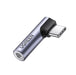 Ugreen AV154 80384 USB-C adapter (male) angled / mini jack 3.5mm (female) - gray - USB adapters<<<HurtelXML