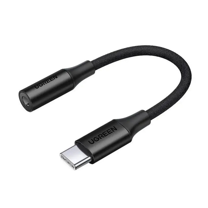 Ugreen AV161 adapter for headphones mini jack 3.5 mm (female) / USB-C (male) 10 cm - black - USB adapters<<<HurtelXML