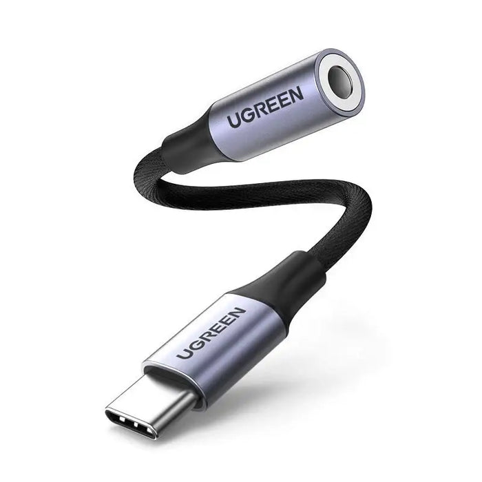 Ugreen AV161 adapter for headphones mini jack 3.5 mm (female) / USB-C (male) 10 cm - black - USB adapters<<<HurtelXML