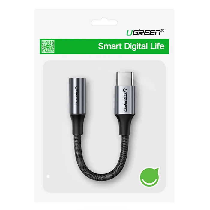 Ugreen AV161 adapter for headphones mini jack 3.5 mm (female) / USB-C (male) 10 cm - gray - USB adapters<<<HurtelXML