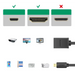 Ugreen cable adapter cable HDMI adapter - micro HDMI 19 pin 20cm black (20134) - Video cables<<<HurtelXML