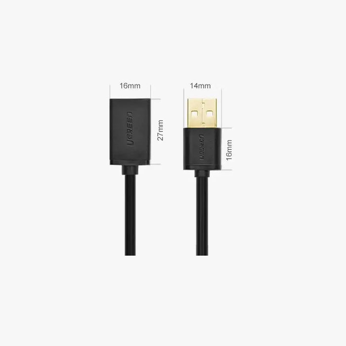 Ugreen cable adapter USB (female) - USB (male) 2m black (10316) - Cell phone