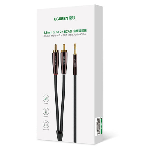 Ugreen cable audio cable 3.5 mm mini jack (male) - 2RCA (male) 2m copper (AV170) - Audio cables<<<HurtelXML