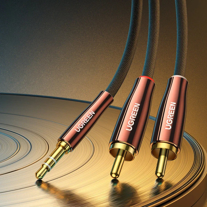 Ugreen cable audio cable 3.5 mm mini jack (male) - 2RCA (male) 2m copper (AV170) - Audio cables<<<HurtelXML