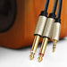 Ugreen cable audio cable mini jack 3.5 mm - 2 x jack 6.35 mm 1m gray (AV126) - Audio cables<<<HurtelXML