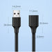 Ugreen cable cord extension adapter USB 3.0 (female) - USB 3.0 (male) 1.5 m black (US129 30126) - Cell phone