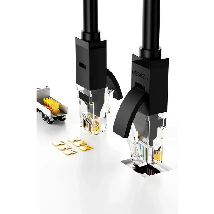 Ugreen Cable Ethernet patch cord RJ45 Cat 6 UTP 1000Mbps 1m black (20159) - Network cables<<<HurtelXML