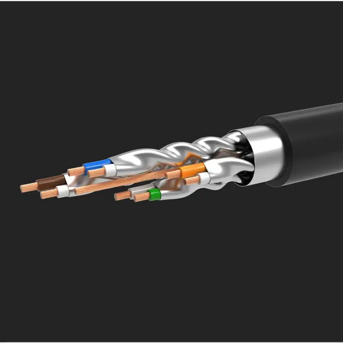 Ugreen Cable Ethernet patch cord RJ45 Cat 7 STP LAN 10Gbps 2m black (11269) - Network cables<<<HurtelXML
