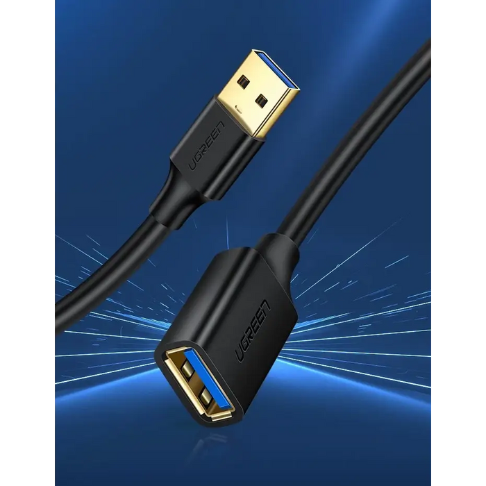 Ugreen cable extension cable USB 3.0 (female) - USB 3.0 (male) adapter 1m black (10368) - Cell phone cables<<<HurtelXML