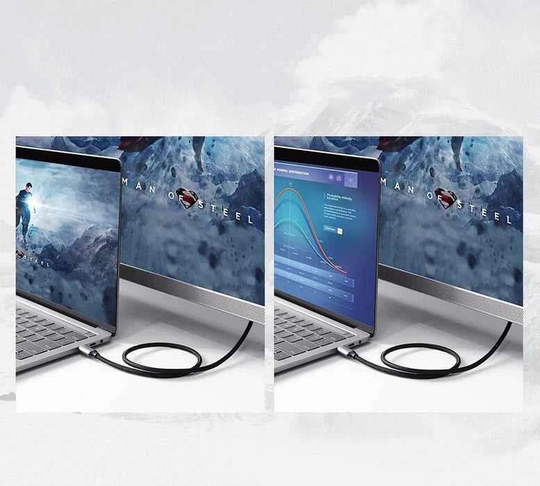 Ugreen cable HDMI cable - USB Type C 4K 60 Hz 1.5 m black-gray (MM142 50570) - Video cables<<<HurtelXML&&&Кабели аудио