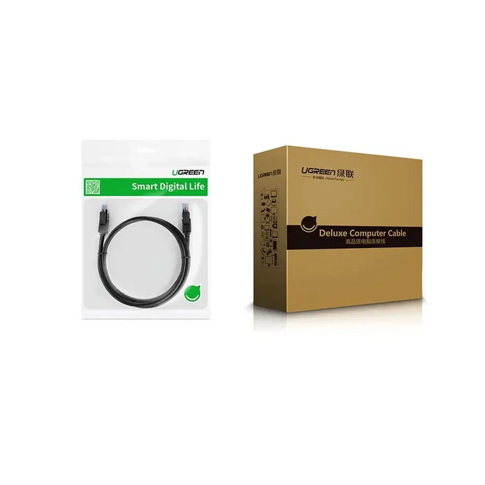 Ugreen cable internet network cable Ethernet patchcord RJ45 Cat 6 UTP 1000Mbps 20m black (20166) - Network