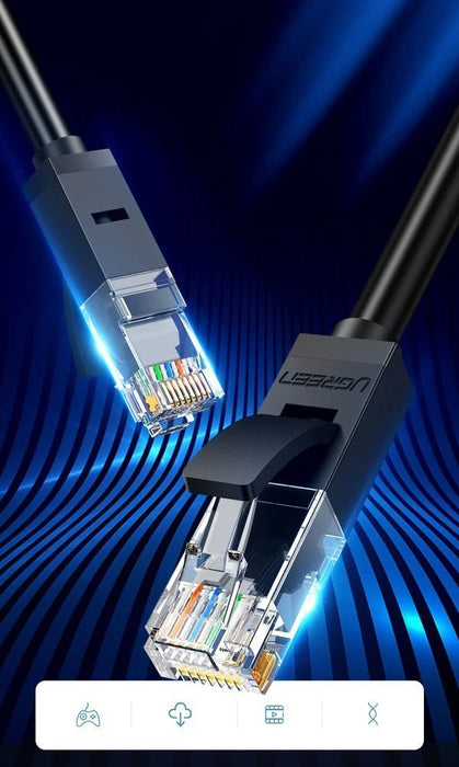 Ugreen cable internet network cable Ethernet patchcord RJ45 Cat 6 UTP 1000Mbps 5m black (20162) - Network