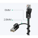 Ugreen cable internet network cable Ethernet patchcord RJ45 Cat 6A UTP 1000Mbps 1m black (70332) - Network