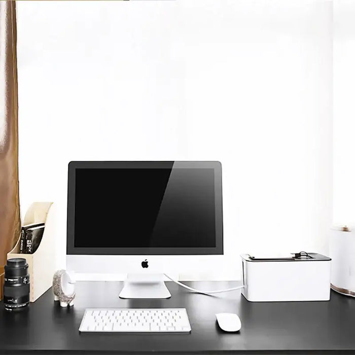 Ugreen cable organizer box rail holder S 27.8x13x12.8cm black and white (LP110) - Other office accessories<<<HurtelXML