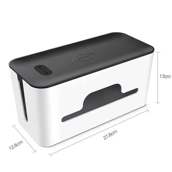 Ugreen cable organizer box rail holder S 27.8x13x12.8cm black and white (LP110) - Other office accessories<<<HurtelXML