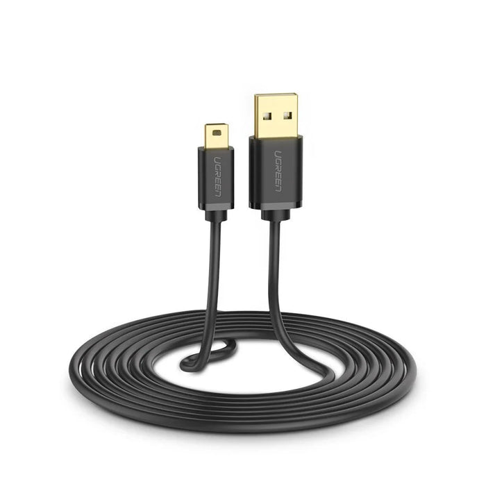 Ugreen cable USB - mini USB cable 480 Mbps 2 m black (US132 30472) - Cell phone cables<<<HurtelXML&&&USB