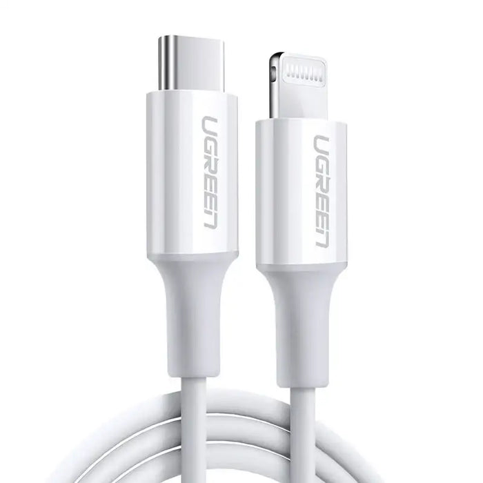 Ugreen cable USB Type C - Lightning 3A cable 0.25 m white (US171) - Cell phone cables<<<HurtelXML