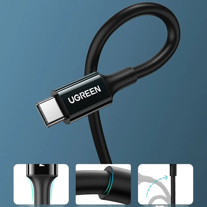 Ugreen cable USB Type C (male) to Type C (male) cable 1m white (US300) - Cell phone cables<<<HurtelXML