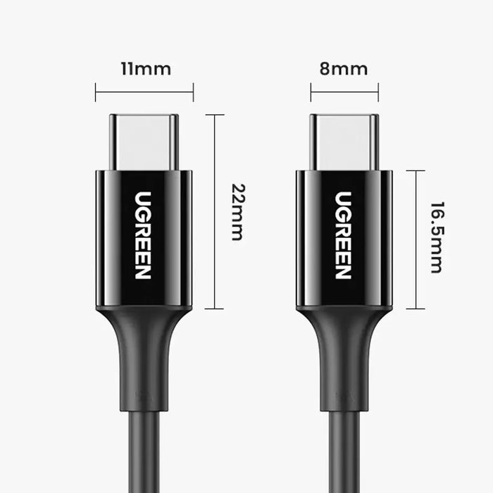 Ugreen cable USB Type C (male) to Type C (male) cable 1m white (US300) - Cell phone cables<<<HurtelXML