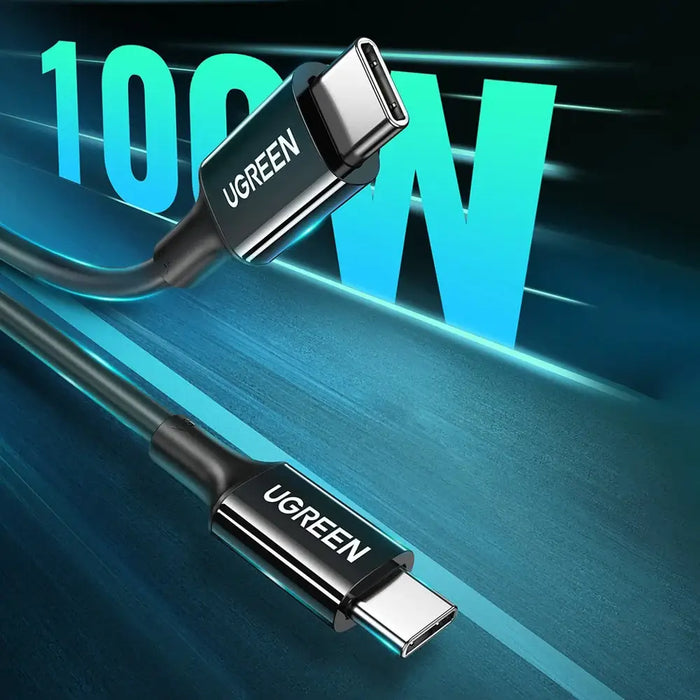Ugreen cable USB Type C (male) to Type C (male) cable 1m white (US300) - Cell phone cables<<<HurtelXML