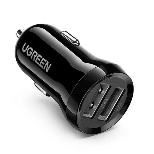 Ugreen car charger 2x USB 24W 4.8 A (2x 2.4 A) black (50875) - Cell phone USB charger<<<HurtelXML&&&Зарядни